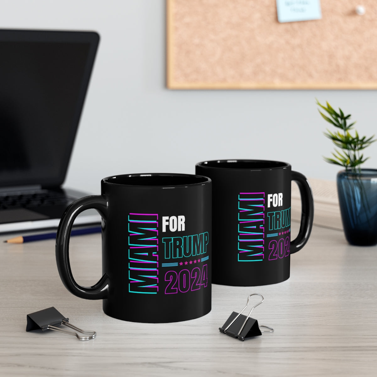 Miami For Trump (Black), 11oz Mug