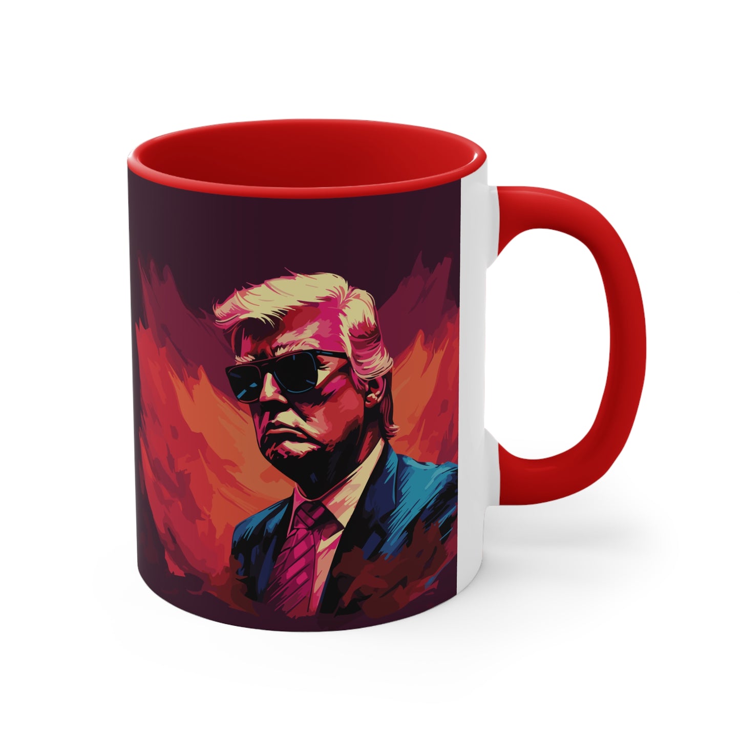 Trump Under Fire, 11oz Mug