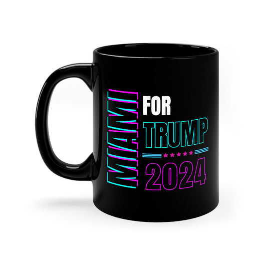 Miami For Trump (Black), 11oz Mug