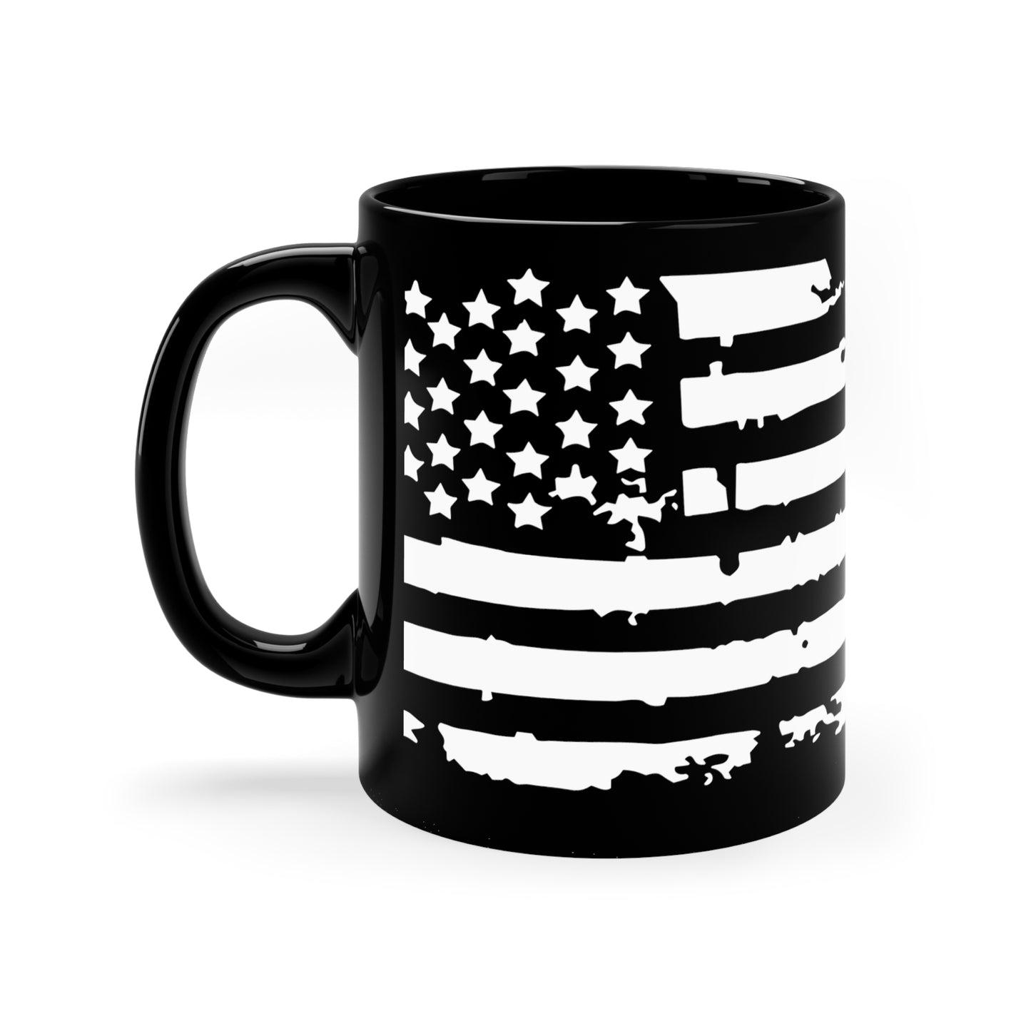 "Don't Thread On Me", 11oz Black Mug